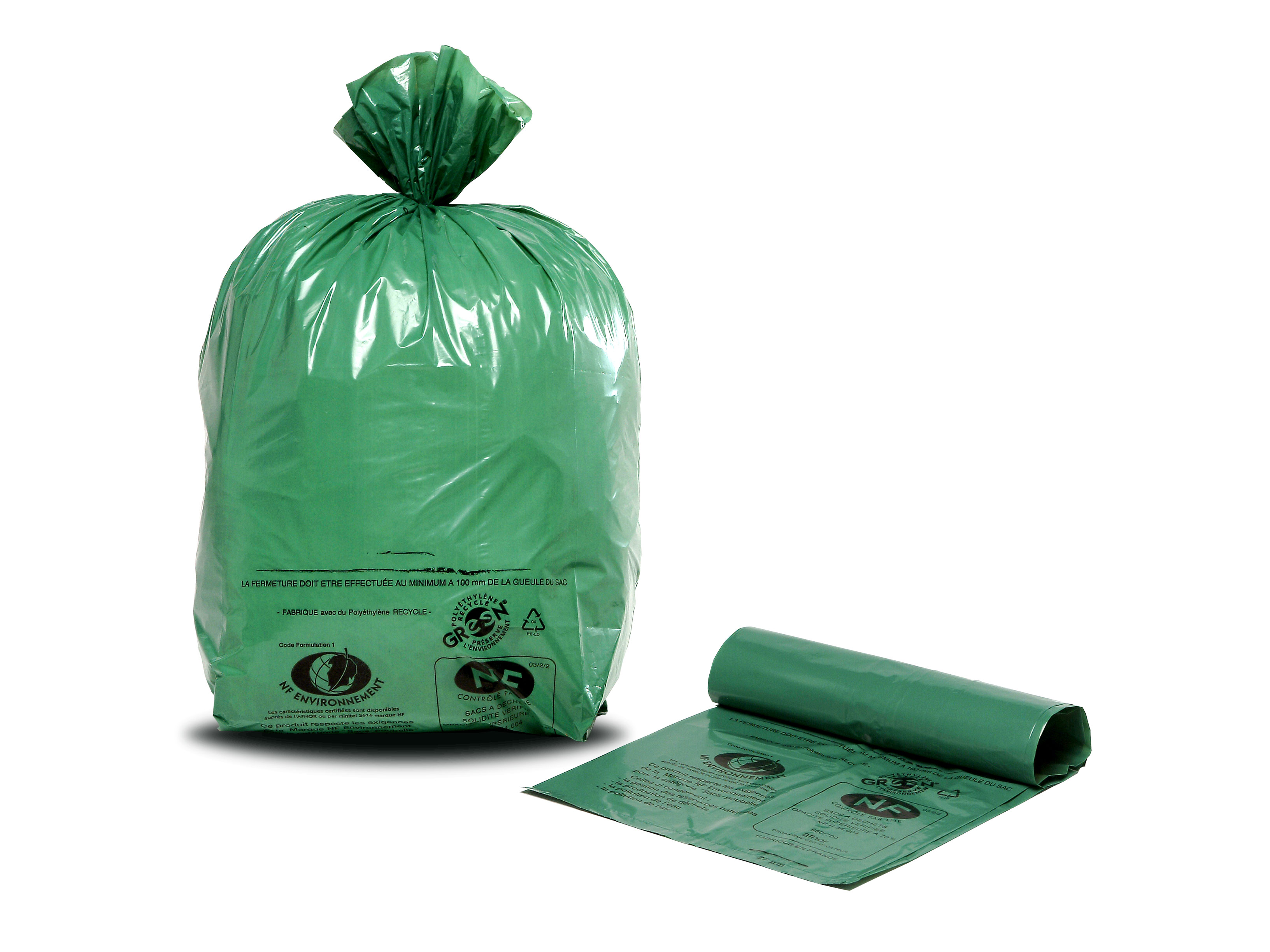 Lot de 130 sacs poubelle jaunes pour déchets recyclables 90 l : :  Epicerie